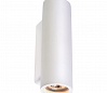 PLASTRA UP-DOWN TUBE светильник настенный для 2х ламп GU10 по 35Вт макс., белый гипс