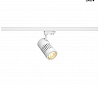STRUCTEC spot for 3-circuit high-voltage track, 30W, LED, 3000K, 60°, white, incl. 3-circuit adapter