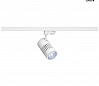 STRUCTEC spot for 3-circuit high-voltage track, 30W, LED, 4000K, 60°, white, incl. 3-circuit adapter