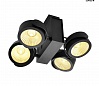 TEC KALU 4 LED светильник накладной 60Вт с LED 3000К, 3800лм, 4х 60°, черный