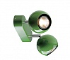 LIGHT EYE 2 GU10 светильник накладной для 2-х ламп GU10 по 50Вт макс.,  папоротниковый (RAL6025)