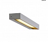 PEMA® SQUARE LED светильник настенный IP54 7.7Вт c LED 3000К, 450лм, 110°, серебристый