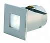 MINI FRAME LED светильник встраиваемый 12В~ с 4-мя LED 0.23Вт, 6500K, 4lm, серебристый