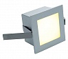 FRAME BASIC LED светильник встраиваемый с PowerLED 1Вт, 3000K, 350mA, 90lm, серебристый