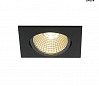 NEW TRIA 68 LED SQUARE SET светильник с COB LED 9ВТ (12Вт), 3000К, 775lm, 38°, с бл. питания, черный