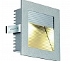 FRAME CURVE LED светильник встраиваемый с PowerLED 1Вт, 3000K, 350mA, 90lm, серебристый / алюминий
