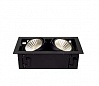 KADUX 2 XL LED SET, светильник с COB LED 2х 24.5Вт (54Вт), 3000К, 5200lm, 30°, с БП, черный