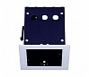 AIXLIGHT® PRO 50, 1 FRAME корпус с рамкой для 1-го светильникa MODULE, серебристый / черный