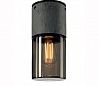 LISENNE-O CL светильник потолочный IP44 для лампы E27 23Вт макс., темно-серый базальт/ стекло дымч.