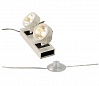 KALU FLOOR 2 LED светильник напольный с COB LED 2х 10Вт (21Вт), 3000K, 1320lm, 24°, черный/ белый