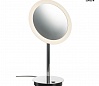 MAGANDA TL настольное зеркало косметическое IP44 с подсветкой 4.2Вт с LED 3000К, 70лм, хром/ белый