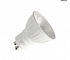 LED GU10 источник света 230В, 5.5Вт, 2800K, 500лм, 36°, белый корпус