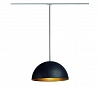 1PHASE-TRACK, FORCHINI M светильник подвесной для лампы E27 40Вт макс.,черный/золото/ад-р серебр.