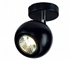 LIGHT EYE 1 GU10 светильник накладной для лампы GU10 50Вт макс., черный / хром
