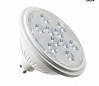 LED QPAR111 GU10 источник света 230В, 7Вт, 3000K, 730лм, 13°, белый корпус